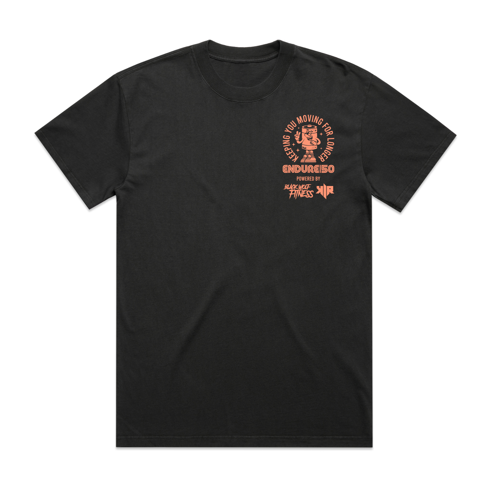 E|50 Heavy Tee: Black